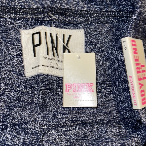 Victoria’s Secret PINK Heather Navy Terry Hoodie and Sweatpants Set - Picture 7 of 14